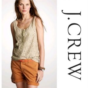 J.Crew Lace Over Light Brown Tank Cami